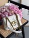 Сумка Pinko Love Bag Puff Butterfly Quilt White/Gold 1012 фото 3