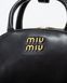 Сумка Miu Miu Leather Top-Handle Bag in Black 0463 фото 3