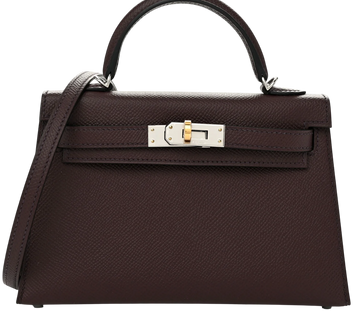 Сумка Hermes Mini Kelly 20 in Chocolate Leather/Gold Hardware 255 фото
