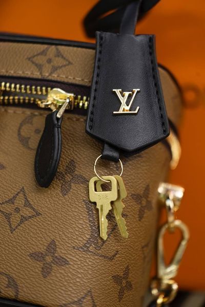 Сумка Louis Vuitton Vanity PM Bag in Light Brown Monogram Reverse Coated Canvas 0358 фото