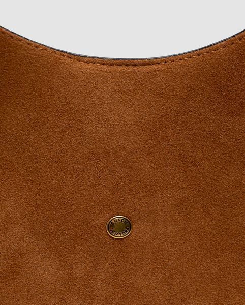 Сумка Coach Brooklyn Shoulder Bag 28 in Suede Honey Brown 991095 фото