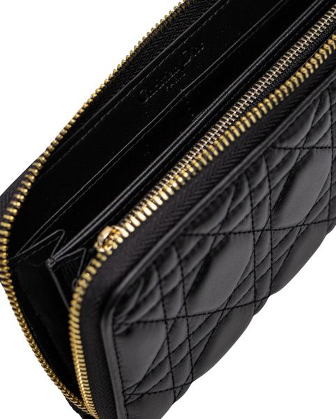 Гаманець Christian Dior Lady Dior Voyageur Wallet Black 88192 фото