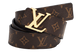 Ремінь Louis Vuitton Initials 35mm Monogram Belt Brown/Gold Buckle 66144 фото 1