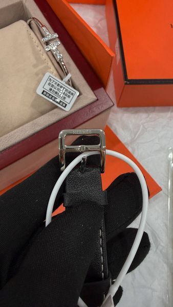 Годинник Hermes Heure H Watch 21mm + Браслет Tiffany T Wire Bracelet 4553 фото
