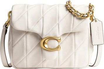 Сумка Coach Times Square Tabby Shoulder Bag 20 with Pillow Quilting Chalk/Brass Hardware 0540 фото