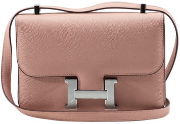 Сумка Hermes Constance 23 Bag in Rose Sakura Epsom Leather/Palladium Hardware 0487 фото