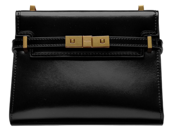 Сумка Saint Laurent Manhattan Mini Shoulder Bag in Black Leather 404 фото