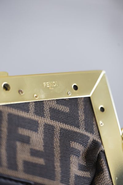 Сумка Fendi First Clutch Shoulder Bag Black 0348 фото