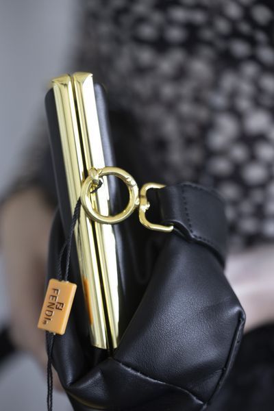 Сумка Fendi First Clutch Shoulder Bag Black 0348 фото