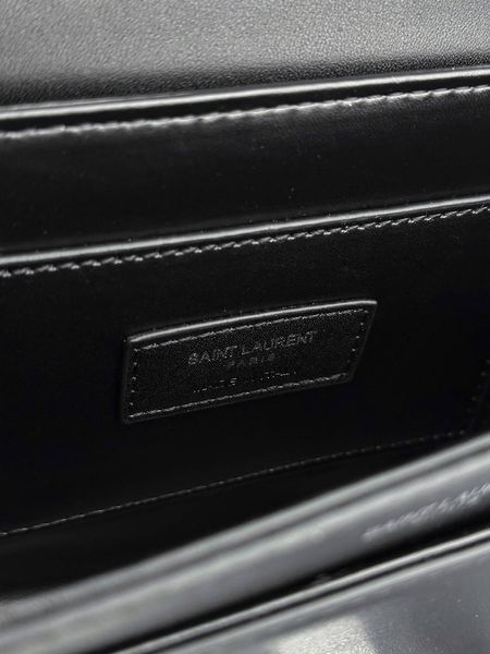Сумка Saint Laurent Solferino Medium Satchel in Black Smooth Leather/Palladium Hardware 213 фото