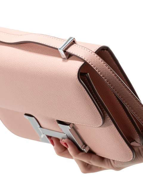 Сумка Hermes Constance 23 Bag in Rose Sakura Epsom Leather/Palladium Hardware 0487 фото