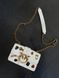 Сумка Pinko Mini Love Bag One Simply with Enamel Pin White/Gold 1006 фото 3