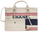 Сумка Chanel Medium Deauville Tote Bag Tricolor Canvas 467 фото 1
