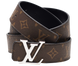 Ремінь Louis Vuitton Initials 35mm Monogram Belt Brown/Silver Buckle 66144 фото 1