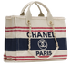 Сумка Chanel Medium Deauville Tote Bag Tricolor Canvas 467 фото 2