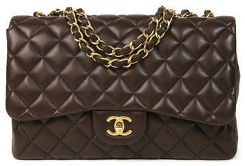 Сумка Chanel Classic 2.55 Medium Double Flap in Chocolate Leather/Gold Hardware 139 фото