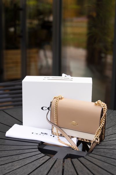 Сумка Coach Mini Klare Crossbody Bag in Multi Ivory/Chalk/Snake 0301 фото