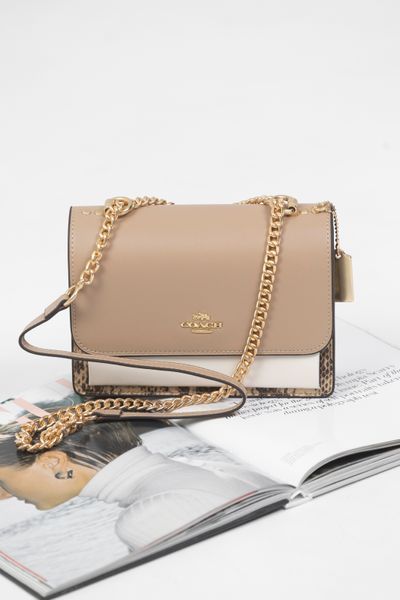 Сумка Coach Mini Klare Crossbody Bag in Multi Ivory/Chalk/Snake 0301 фото