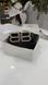 Ремень Balenciaga BB Signature Leather Belt Black/Palladium 35676 фото 3