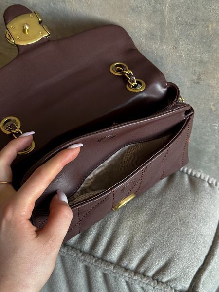 Сумка Coach Tabby Shoulder Bag 20 with Pillow Quilting Maple/Gold Hardware 0488 фото