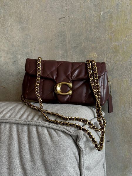 Сумка Coach Tabby Shoulder Bag 20 with Pillow Quilting Maple/Gold Hardware 0488 фото