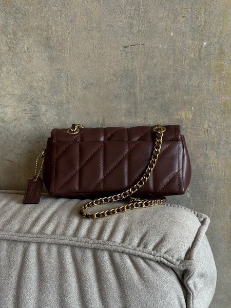 Сумка Coach Tabby Shoulder Bag 20 with Pillow Quilting Maple/Gold Hardware 0488 фото
