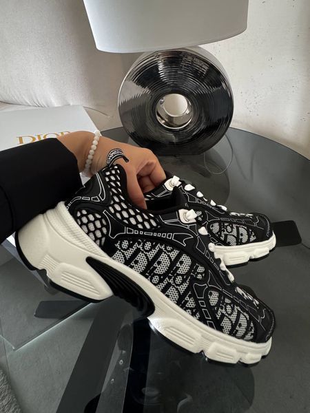 Жіночі кросівки Dior Chrono Sneaker Black/Grey 36 151 фото