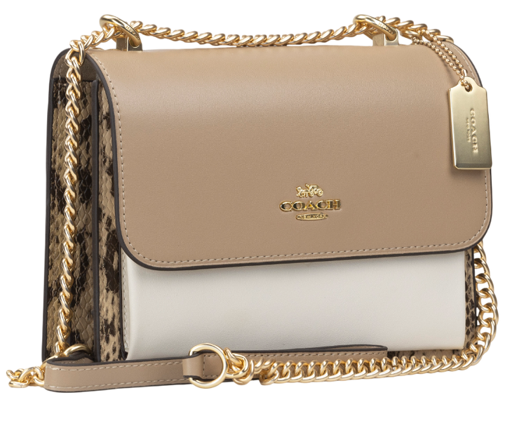 Сумка Coach Mini Klare Crossbody Bag in Multi Ivory/Chalk/Snake 0301 фото