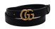 Ремінь Gucci Leather Belt With Double G Gold Buckle 66142 фото 1