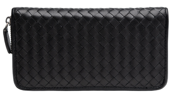 Гаманець Bottega Veneta Intrecciato Piccolo Zip Wallet Black 88184 фото
