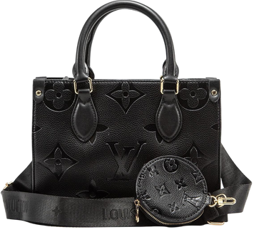 Сумка Louis Vuitton OnTheGo PM Monogram Empreinte Leather Black 0403 фото