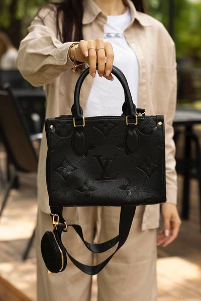 Сумка Louis Vuitton OnTheGo PM Monogram Empreinte Leather Black 0403 фото