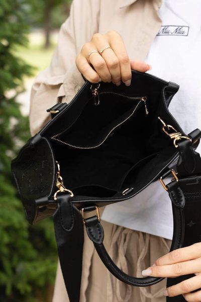 Сумка Louis Vuitton OnTheGo PM Monogram Empreinte Leather Black 0403 фото