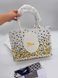 Сумка Christian Dior Medium Book Tote with Strap in Buttercup Dior Embroidery and White Dior M&eacute;daillon Premium 6387 фото 2