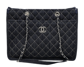 Сумка Chanel Denim Tote Bag with Wild Stitch Quilting 991075 фото