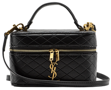 Сумка Saint Laurent Gaby Vanity Bag in Black Lambskin 0451 фото