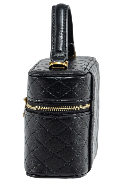 Сумка Saint Laurent Gaby Vanity Bag in Black Lambskin 0451 фото