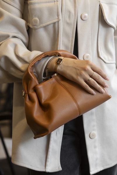 Cумка Pol&egrave;ne Num&eacute;ro Neuf Mini in Camel Leather 0501 фото