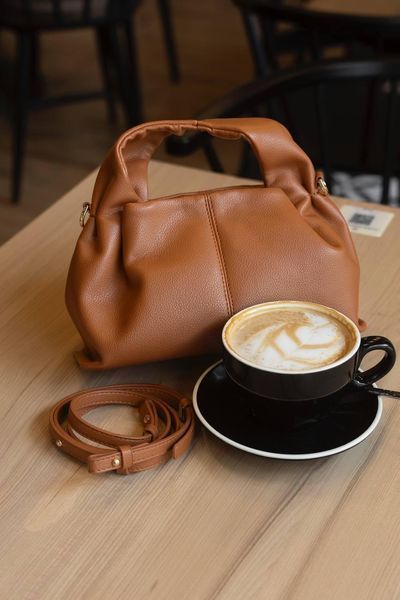 Cумка Pol&egrave;ne Num&eacute;ro Neuf Mini in Camel Leather 0501 фото