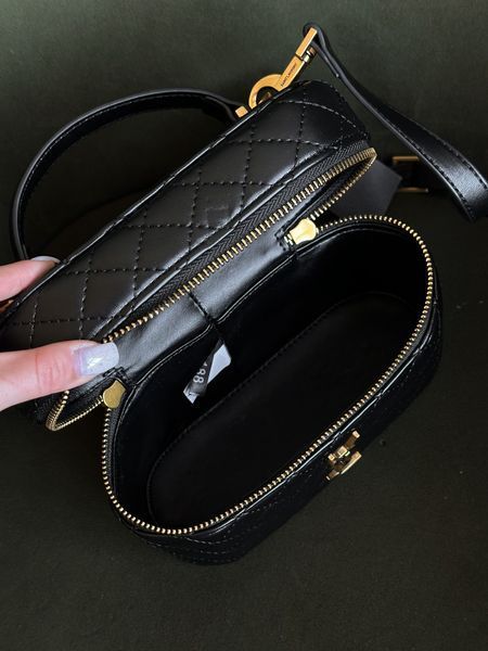 Сумка Saint Laurent Gaby Vanity Bag in Black Lambskin 0451 фото