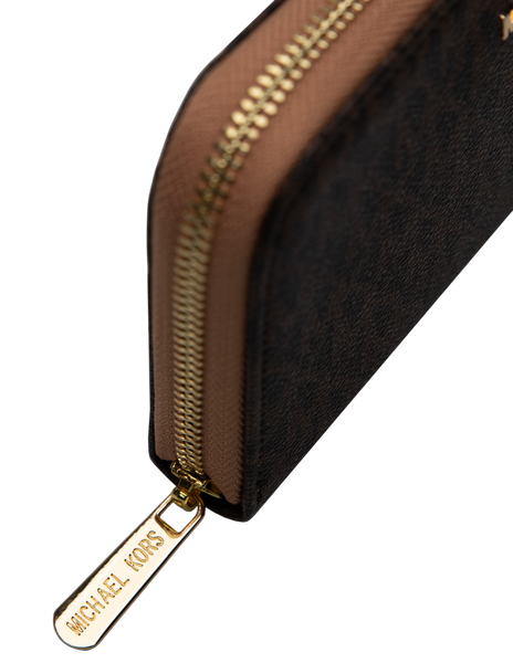 Гаманець Michael Kors Large Wallet Zip Brown 88181 фото
