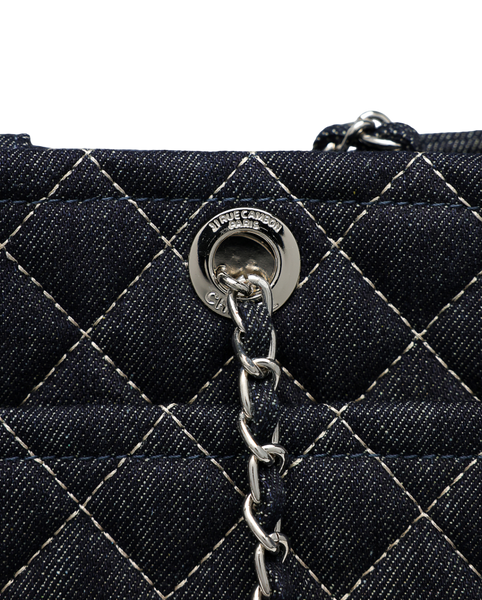 Сумка Chanel Denim Tote Bag with Wild Stitch Quilting 991075 фото