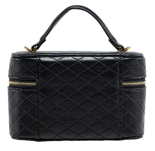 Сумка Saint Laurent Gaby Vanity Bag in Black Lambskin 0451 фото