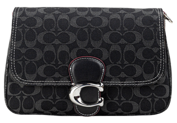 Сумка Coach Soft Tabby Shoulder Bag in Signature Black Denim 0585 фото