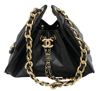 Сумка Chanel 25 Micro Handbag in Grained Calfskin Black/Gold 991064 фото