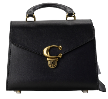 Сумка Coach Sammy Top Handle Bag in Leather Black/Brass Hardware 0464 фото