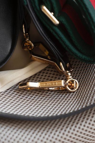 Сумка Gucci Horsebit 1955 Small Shoulder Bag in Black Leather 0461 фото
