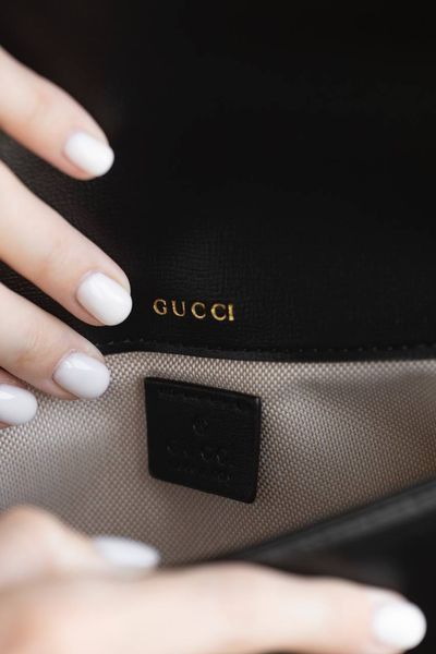 Сумка Gucci Horsebit 1955 Small Shoulder Bag in Black Leather 0461 фото