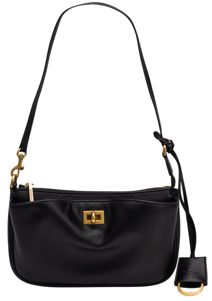 Cумка Balenciaga Rodeo Sling Pochette in Black Smooth Calfskin/Aged-Gold Hardware 012591 фото