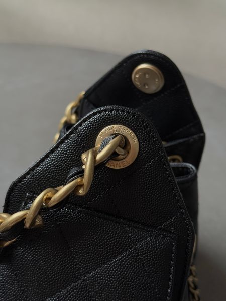 Сумка Chanel 25 Micro Handbag in Grained Calfskin Black/Gold 991064 фото